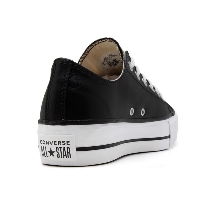 Tênis Converse Chuck Taylor All Star Ox Lift Couro Platform Preto Feminino  - Paqueta Esportes