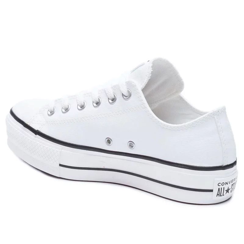 Tênis Converse Chuck Taylor All Star Ox Lift Couro Platform Preto Feminino  - Paqueta Esportes