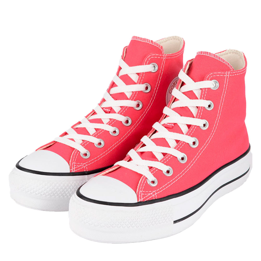 Tênis Converse All Star Chuck Taylor Lift Seasonal Feminino - Rosa