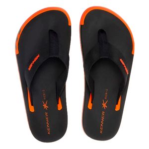 Chinelo Kenner Kick.S Arrow Masculino Preto Laranja